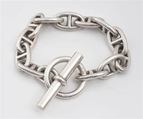 bracelet en argent hermes